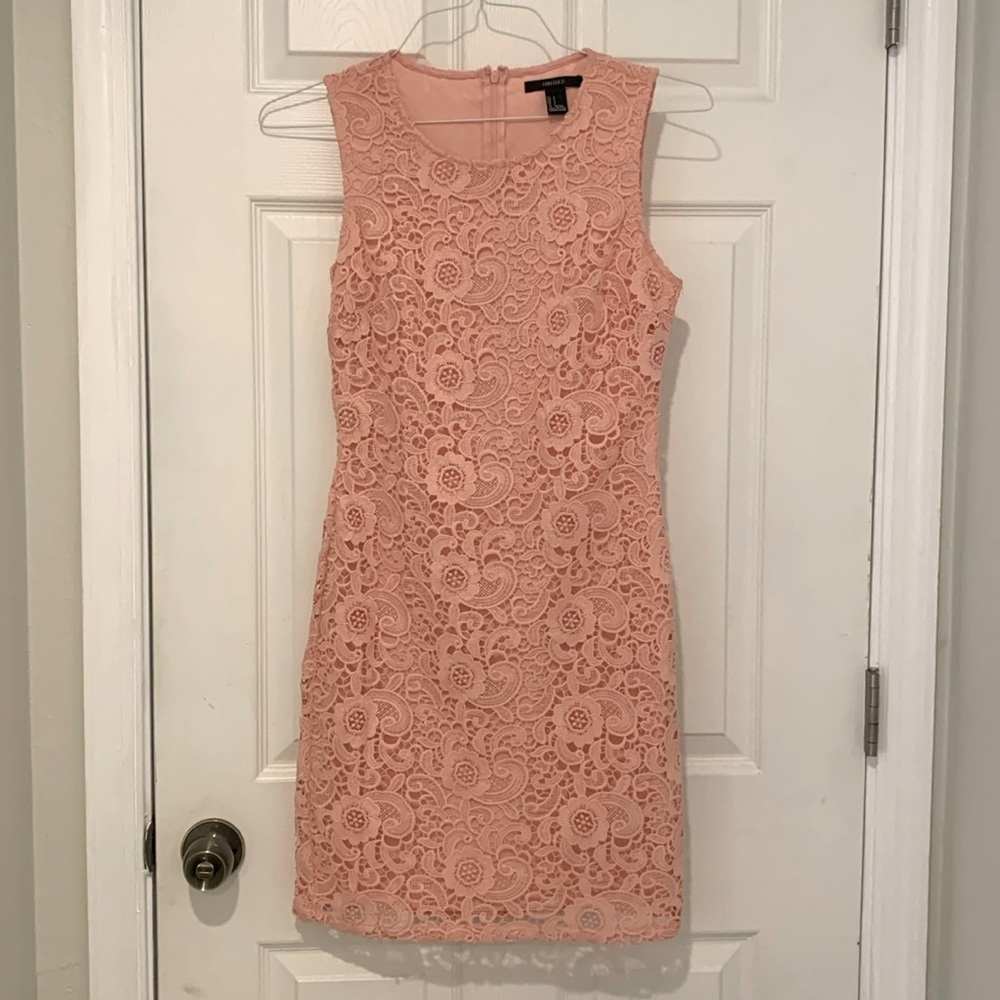 Peach Pink Crochet Pencil dress 🍑